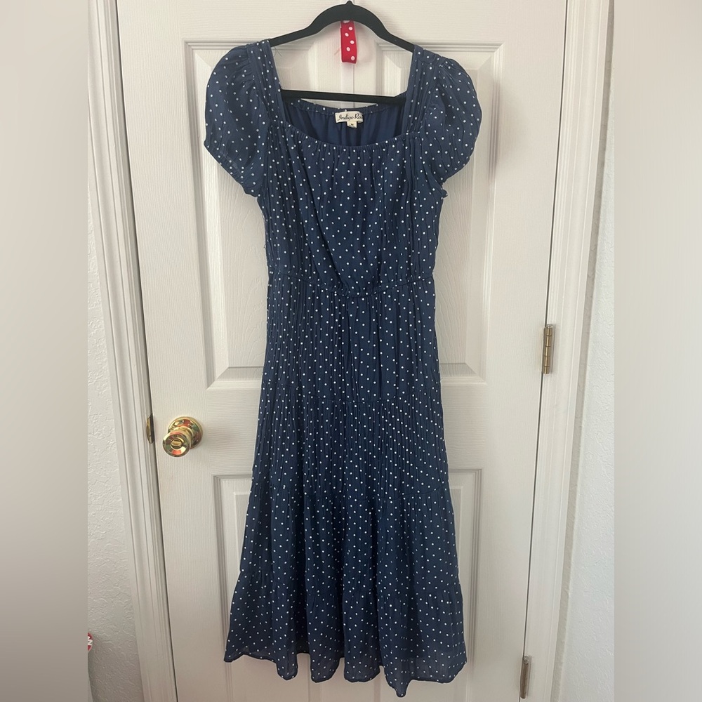 Indigo Rose tiered maxi dress